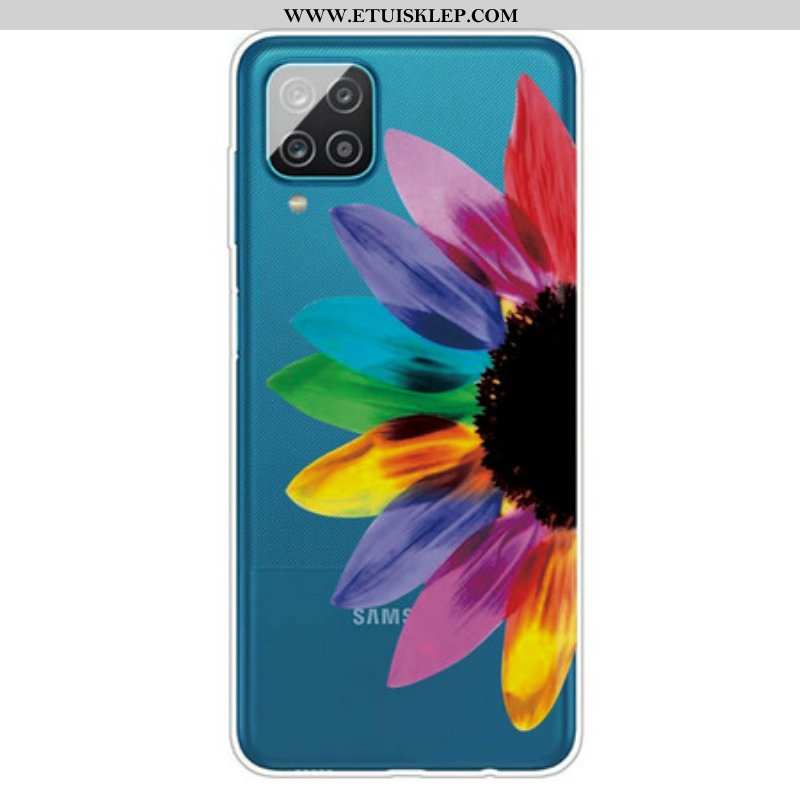Etui do Samsung Galaxy M12 / A12 Kolorowy Kwiat